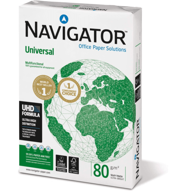 Papier A4 Blanc Navigator Universal - Ramette de 80g / 500 Feuilles - Image 2