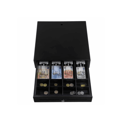 Tiroir caisse horizontale GS-405A 8/4 compartiments – Noir