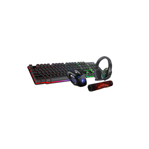 Pack Gamer IMICE GK-430 4 en 1 : Clavier + Souris + Casque + Tapis RGB